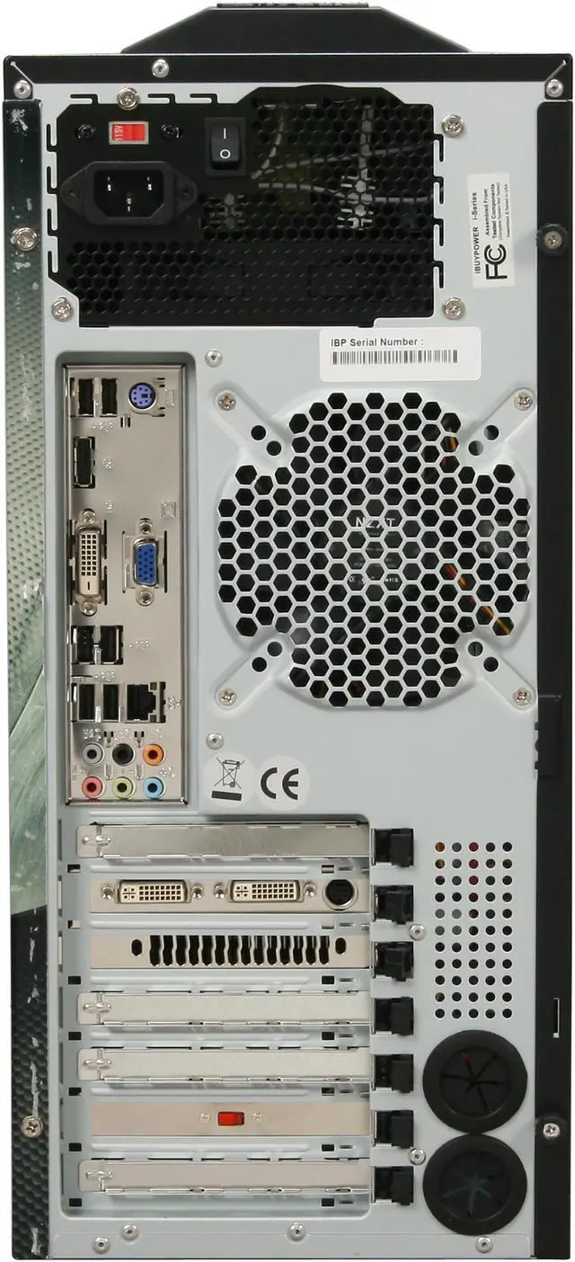 Alt view image 16 of 19 - iBUYPOWER Desktop PC Gamer Extreme 535 AMD Phenom X4 9950 4GB DDR2 500GB HDD NVIDIA GeForce 9800 GT Windows Vista Home Premium 64-bit Free MS Windows 7 Upgrade