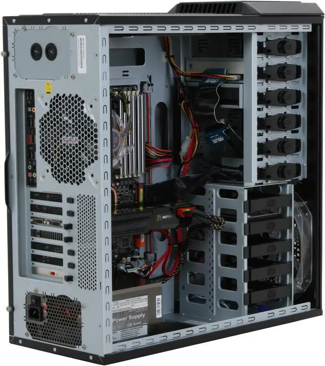 Alt view image 9 of 20 - iBUYPOWER Desktop PC Gamer Supreme 966i Intel Core i7-965 12GB DDR3 1TB HDD NVIDIA GeForce GTX 280 Windows Vista Home Premium 64-bit