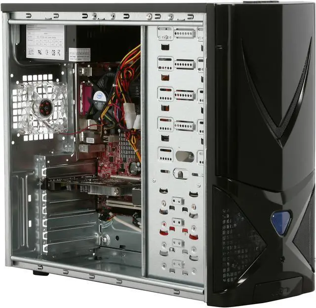 Alt view image 13 of 18 - iBUYPOWER Desktop PC Gamer Power 900X Intel Core 2 Quad Q6600 4GB DDR2 320GB HDD NVIDIA GeForce 8400 GS Windows Vista Home Premium 64-bit