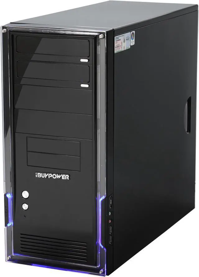 Alt view image 4 of 18 - iBUYPOWER Desktop PC Gamer Power 512 AMD Athlon X2 7750 4GB DDR2 500GB HDD NVIDIA GeForce 9400 GT Windows Vista Home Premium 64-bit