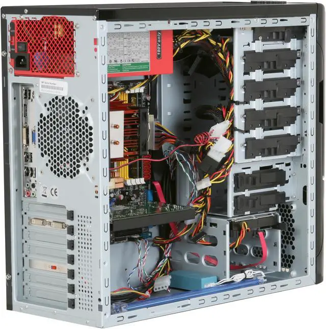 Alt view image 8 of 20 - iBUYPOWER Desktop PC Gamer Power 516 AMD Athlon X2 7750 4GB DDR2 750GB HDD NVIDIA GeForce 9600 GT Windows Vista Home Premium 64-bit Free MS Windows 7 Upgrade