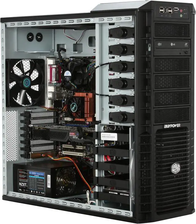 Alt view image 12 of 19 - iBUYPOWER Desktop PC Gamer Supreme 944 Intel Core 2 Quad Q9550 8GB DDR2 1TB HDD NVIDIA GeForce GTX 285 Windows Vista Home Premium 64-bit