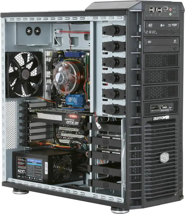 Alt view image 13 of 20 - iBUYPOWER Desktop PC Gamer Supreme 969i Intel Core i7-965 12GB DDR3 2TB HDD NVIDIA GeForce GTX 295 Windows Vista Ultimate 64-bit