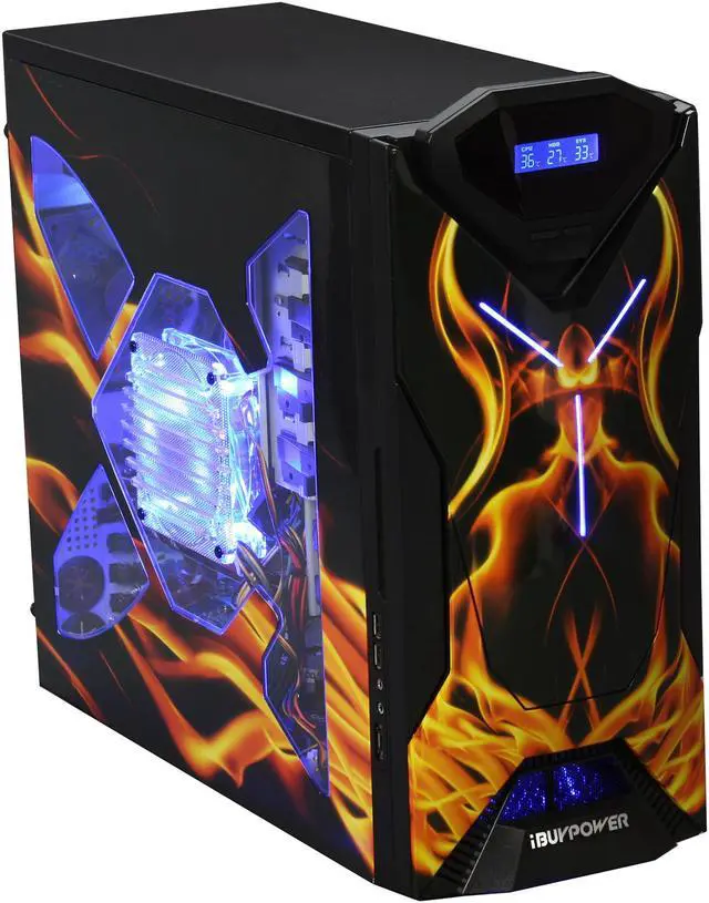 Alt view image 2 of 10 - iBUYPOWER Desktop PC Chimera LX2 Intel Core i7-920 12GB DDR3 1TB HDD Dual NVIDIA GeForce GTX 260 Windows Vista Home Premium 64-bit Free MS Windows 7 Upgrade