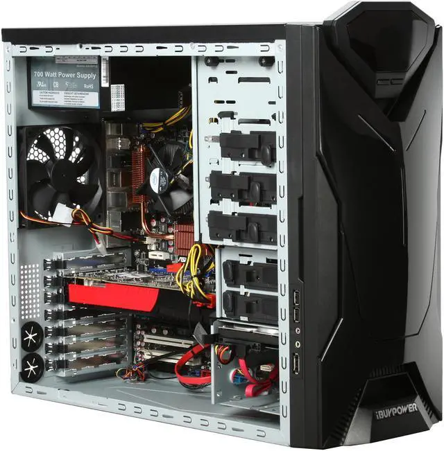 Alt view image 9 of 11 - iBUYPOWER Desktop PC Gamer Extreme 948D3 Intel Core 2 Quad Q9300 4GB DDR3 500GB HDD NVIDIA GeForce GTX 275 Windows Vista Home Premium 64-bit Free MS Windows 7 Upgrade