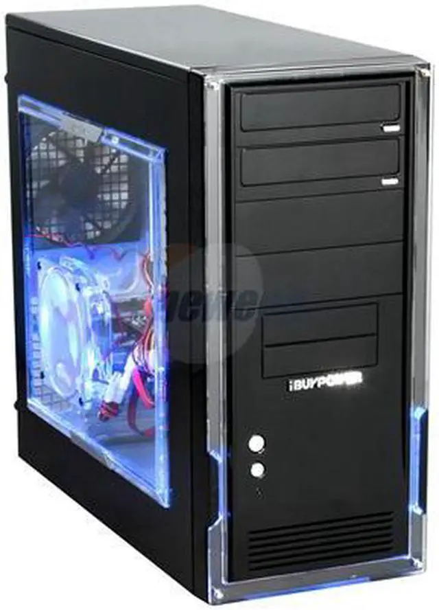 Alt view image 2 of 10 - iBUYPOWER Desktop PC Gamer Power 513 AMD Athlon II X2 250 4GB DDR2 500GB HDD NVIDIA GeForce 9500 GT Windows Vista Home Premium 64-bit Free MS Windows 7 upgrade