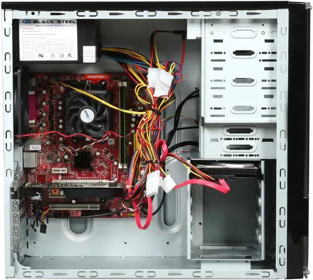 Alt view image 7 of 10 - iBUYPOWER Desktop PC Gamer Power 513 AMD Athlon II X2 250 4GB DDR2 500GB HDD NVIDIA GeForce 9500 GT Windows Vista Home Premium 64-bit Free MS Windows 7 upgrade