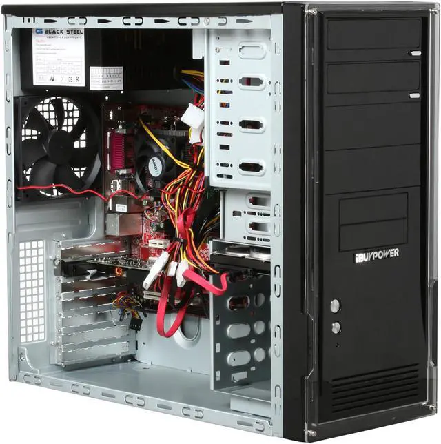 Alt view image 8 of 10 - iBUYPOWER Desktop PC Gamer Power 513 AMD Athlon II X2 250 4GB DDR2 500GB HDD NVIDIA GeForce 9500 GT Windows Vista Home Premium 64-bit Free MS Windows 7 upgrade