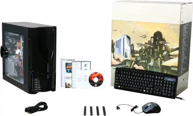 Alt view image 10 of 10 - iBUYPOWER Desktop PC Gamer Extreme 551D3 AMD Phenom II X4 965 4GB DDR3 500GB HDD ATI Radeon HD 5770 Windows 7 Home Premium 64-bit