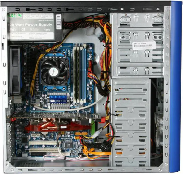 Alt view image 6 of 9 - iBUYPOWER Desktop PC Gamer Power 512D3 AMD Phenom II X2 550 4GB DDR3 750GB HDD ATI Radeon HD 4870 Windows 7 Home Premium 64-bit