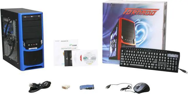 Alt view image 9 of 9 - iBUYPOWER Desktop PC Gamer Power 512D3 AMD Phenom II X2 550 4GB DDR3 750GB HDD ATI Radeon HD 4870 Windows 7 Home Premium 64-bit