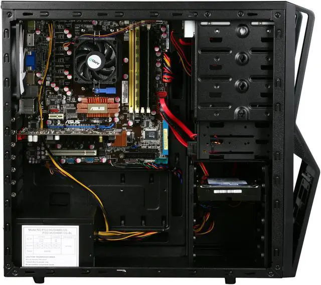 Alt view image 6 of 9 - iBUYPOWER Desktop PC Gamer Power 528 AMD Athlon II X4 620 4GB DDR2 500GB HDD ATI Radeon HD 4670 Windows 7 Home Premium 64-bit