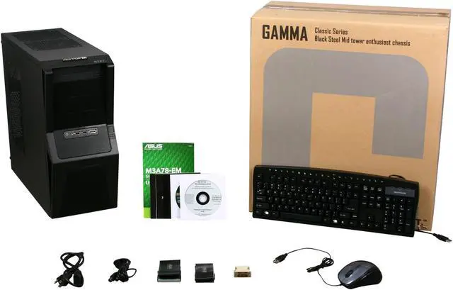 Alt view image 9 of 9 - iBUYPOWER Desktop PC Gamer Power 528 AMD Athlon II X4 620 4GB DDR2 500GB HDD ATI Radeon HD 4670 Windows 7 Home Premium 64-bit