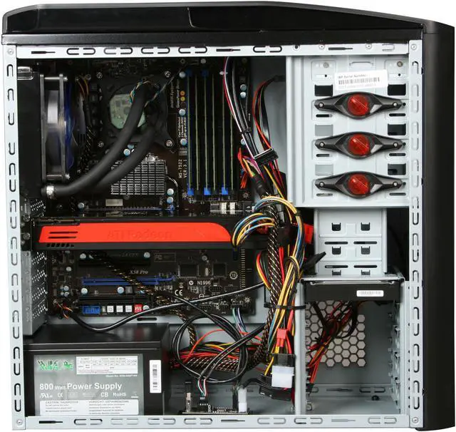 Alt view image 7 of 11 - iBUYPOWER Desktop PC Gamer Supreme 935SLC Intel Core i7-960 12GB DDR3 1.5TB HDD ATI Radeon HD 5870 Windows 7 Home Premium 64-bit