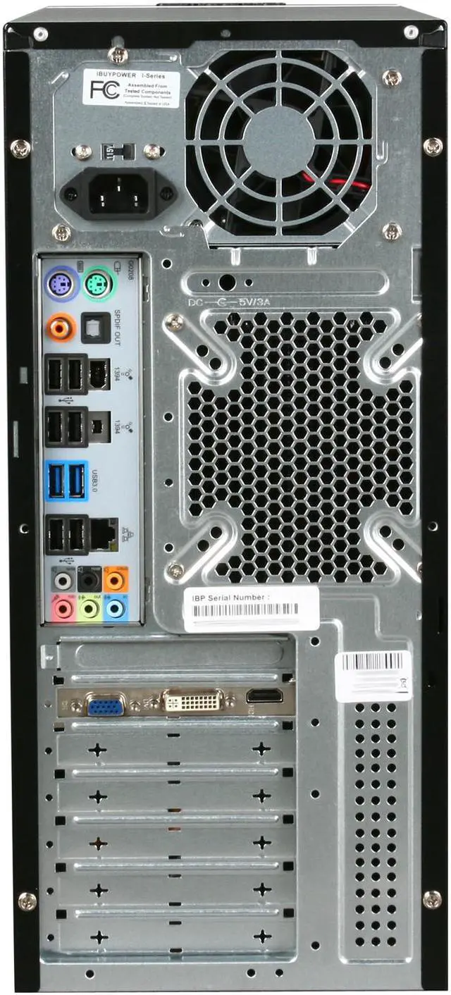 Alt view image 8 of 9 - iBUYPOWER Desktop PC Gamer Power 535SLC AMD Athlon II X4 620 4GB DDR3 500GB HDD ATI Radeon HD 5670 Windows 7 Home Premium 64-bit