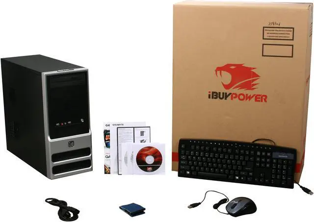 Alt view image 9 of 9 - iBUYPOWER Desktop PC Gamer Power 535SLC AMD Athlon II X4 620 4GB DDR3 500GB HDD ATI Radeon HD 5670 Windows 7 Home Premium 64-bit