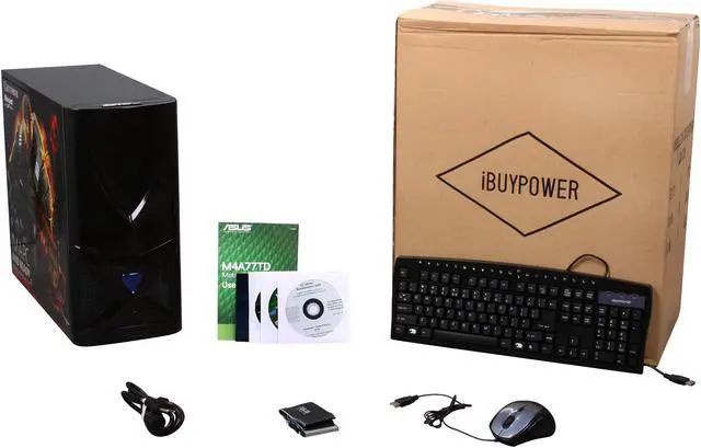 Alt view image 9 of 9 - iBUYPOWER Desktop PC Gamer Battle Gear D8 AMD Phenom II X2 550 4GB DDR3 500GB HDD NVIDIA GeForce GTS 250 Windows 7 Home Premium 64-bit