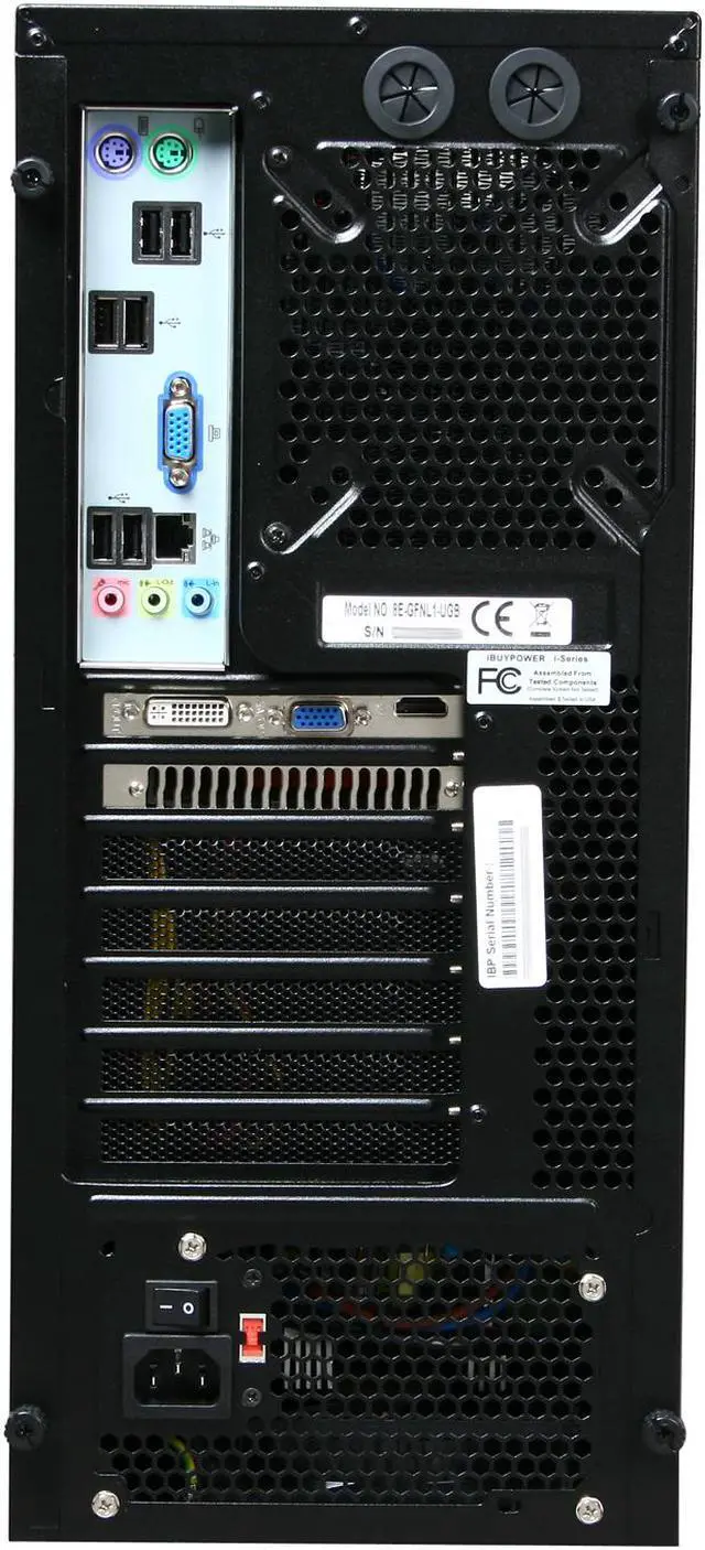 Alt view image 8 of 9 - iBUYPOWER Desktop PC Gamer Power 927SLC Intel Core i5-650 4GB DDR3 500GB HDD NVIDIA GeForce GTS 250 Windows 7 Home Premium 64-bit