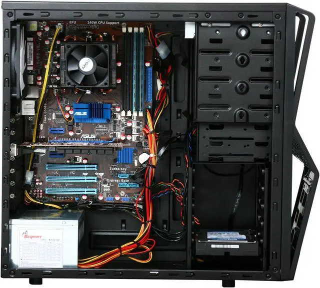 Alt view image 6 of 9 - iBUYPOWER Desktop PC Gamer Power 540D3 AMD Athlon II X2 250 4GB DDR3 500GB HDD ATI Radeon HD 5450 Windows 7 Home Premium 64-bit