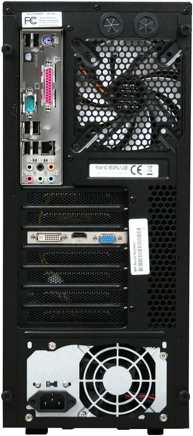 Alt view image 8 of 9 - iBUYPOWER Desktop PC Gamer Power 540D3 AMD Athlon II X2 250 4GB DDR3 500GB HDD ATI Radeon HD 5450 Windows 7 Home Premium 64-bit
