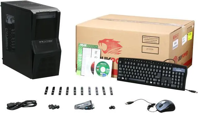 Alt view image 9 of 9 - iBUYPOWER Desktop PC Gamer Power 540D3 AMD Athlon II X2 250 4GB DDR3 500GB HDD ATI Radeon HD 5450 Windows 7 Home Premium 64-bit