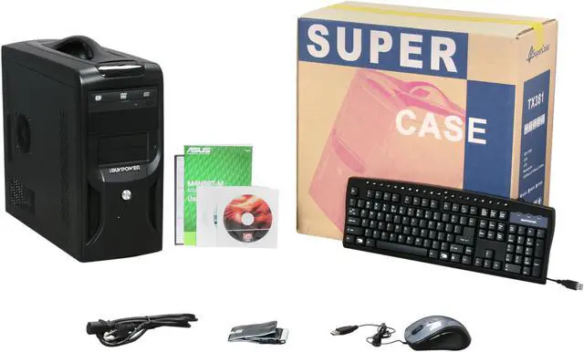 Alt view image 10 of 10 - iBUYPOWER Desktop PC Gamer Power 554D3 AMD Athlon II X4 640 4GB DDR3 1TB HDD ATI Radeon HD 5570 Windows 7 Home Premium 64-bit