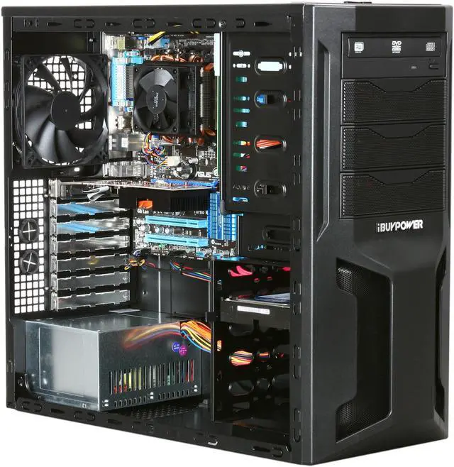Alt view image 6 of 9 - iBUYPOWER Desktop PC Gamer Power 571D3 AMD Phenom II X4 965 4GB DDR3 500GB HDD NVIDIA GeForce GT 430 Windows 7 Home Premium 64-bit