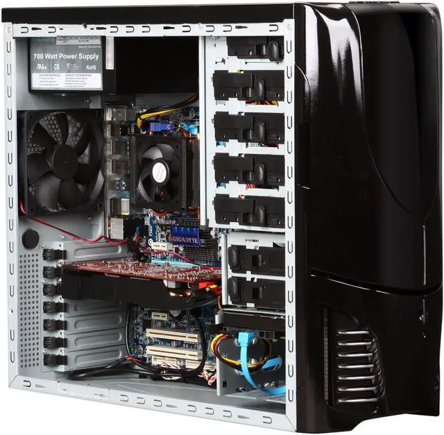 Alt view image 7 of 9 - iBUYPOWER Desktop PC Gamer Extreme 573D3 AMD Phenom II X4 965 4GB DDR3 1TB HDD AMD Radeon HD 6850 Windows 7 Home Premium 64-bit