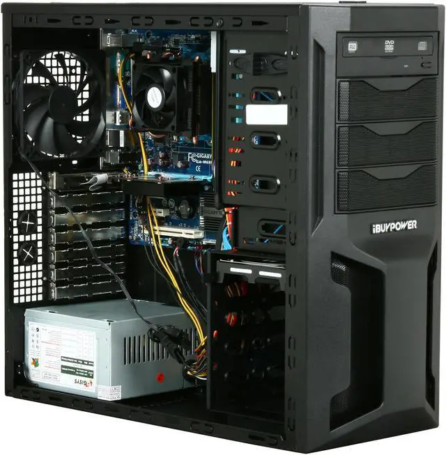 Alt view image 6 of 9 - iBUYPOWER Desktop PC Gamer Power 578D3 AMD Phenom II X4 955 4GB DDR3 1TB HDD NVIDIA GeForce GT 520 (1 GB) Windows 7 Home Premium 64-bit