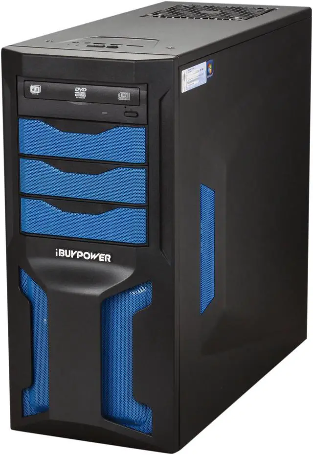 Alt view image 3 of 10 - iBUYPOWER Desktop PC Gamer Power 559D3 Intel Pentium D 840 8GB DDR3 1TB HDD NVIDIA GeForce GT 440 Windows 7 Home Premium 64-bit