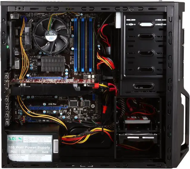 Alt view image 6 of 10 - iBUYPOWER Desktop PC Gamer Extreme 961SD3 Intel Core i7-960 6GB DDR3 64GB SSD + 1TB HDD AMD Radeon HD 6850 Windows 7 Home Premium 64-bit