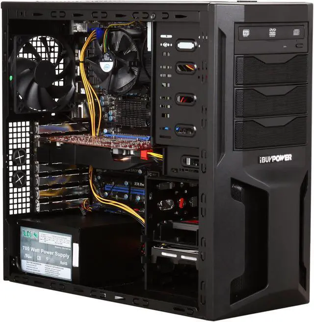Alt view image 7 of 10 - iBUYPOWER Desktop PC Gamer Extreme 961SD3 Intel Core i7-960 6GB DDR3 64GB SSD + 1TB HDD AMD Radeon HD 6850 Windows 7 Home Premium 64-bit