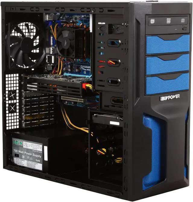 Alt view image 7 of 10 - iBUYPOWER Desktop PC Gamer Power 579Q6 AMD Phenom II X6 1090T 4GB DDR3 1.5TB HDD AMD Radeon HD 6850 (1 GB) Windows 7 Home Premium 64-bit