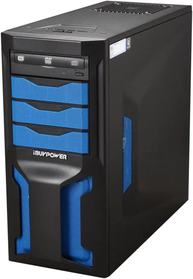 Alt view image 3 of 10 - iBUYPOWER Desktop PC Gamer Power 534D3 AMD Athlon II X4 640 8GB DDR3 1TB HDD AMD Radeon HD 6770 (1 GB) Windows 7 Home Premium 64-bit
