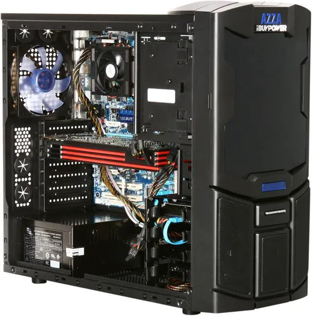 Alt view image 7 of 10 - iBUYPOWER Desktop PC Gamer Supreme 535Q6 AMD Phenom II X6 1100T 8GB DDR3 1.5TB HDD AMD Radeon HD 6970 (2 GB) Windows 7 Home Premium 64-bit