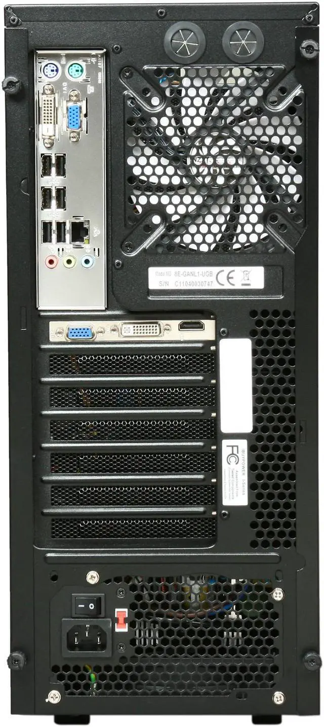 Alt view image 8 of 9 - iBUYPOWER Desktop PC Gamer Power 942i Intel Core i5-2400 4GB DDR3 1.5TB HDD AMD Radeon HD 6770 (1 GB) Windows 7 Home Premium 64-bit