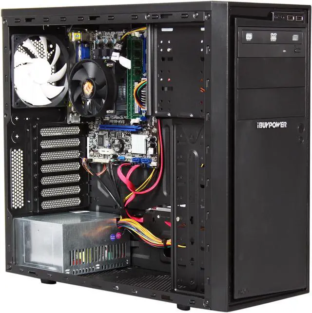 Alt view image 7 of 9 - iBUYPOWER Desktop PC Gamer Power 913i Intel Core i3-2120 8GB DDR3 500GB HDD Intel HD Graphics 2000 Windows 7 Home Premium 64-Bit