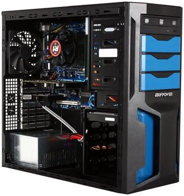 Alt view image 8 of 10 - iBUYPOWER Desktop PC Gamer 510FX AMD FX-Series FX-4100 8GB DDR3 1TB HDD AMD Radeon HD 6670 1GB Windows 7 Home Premium 64-Bit