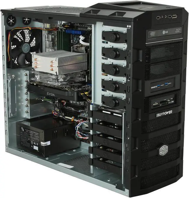 Alt view image 7 of 10 - iBUYPOWER Desktop PC Gamer Supreme 931SLCK Intel Core i7-3960X 32GB DDR3 2TB HDD NVIDIA GeForce GTX 570 1GB Windows 7 Professional 64-Bit
