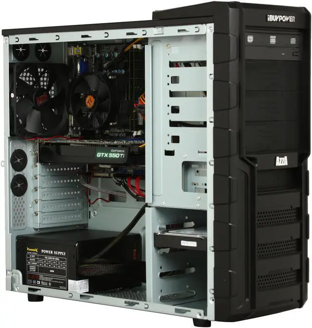 Alt view image 7 of 10 - iBUYPOWER Desktop PC Gamer Extreme 900i Intel Core i5-2320 8GB DDR3 1TB HDD NVIDIA GeForce GTX 550 Ti Windows 7 Home Premium 64-Bit