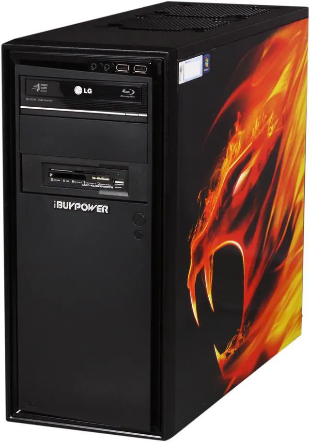 Alt view image 3 of 9 - iBUYPOWER Desktop PC Gamer Supreme 520SLC AMD FX-Series FX-8150 16GB DDR3 1TB HDD AMD Radeon HD 7970 3GB Windows 7 Home Premium 64-Bit