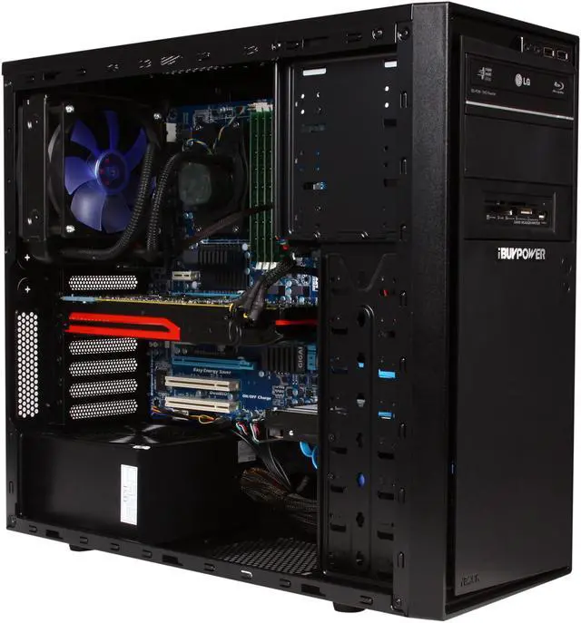 Alt view image 7 of 9 - iBUYPOWER Desktop PC Gamer Supreme 520SLC AMD FX-Series FX-8150 16GB DDR3 1TB HDD AMD Radeon HD 7970 3GB Windows 7 Home Premium 64-Bit