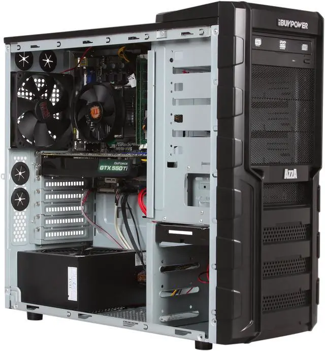 Alt view image 7 of 10 - iBUYPOWER Desktop PC Gamer Extreme NE915i Intel Core i7-3770 8GB DDR3 1TB HDD NVIDIA GeForce GTX 550 Ti 1GB Windows 7 Home Premium 64-Bit
