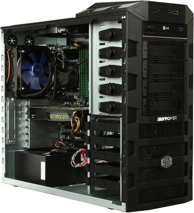 Alt view image 7 of 10 - iBUYPOWER Desktop PC Gamer Supreme NE985SLC Intel Core i7-3770K 16GB DDR3 2TB HDD NVIDIA GeForce GTX 680 2GB Windows 7 Home Premium 64-Bit