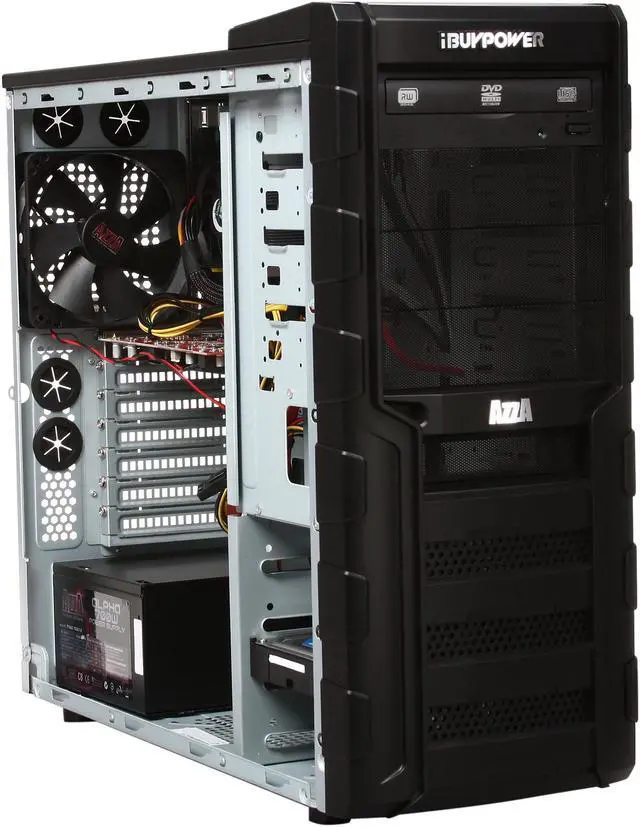Alt view image 7 of 10 - iBUYPOWER Desktop PC Gamer Power NE522FX AMD FX-Series FX-4100 8GB DDR3 500GB HDD AMD Radeon HD 7750 1GB Windows 7 Home Premium 64-Bit