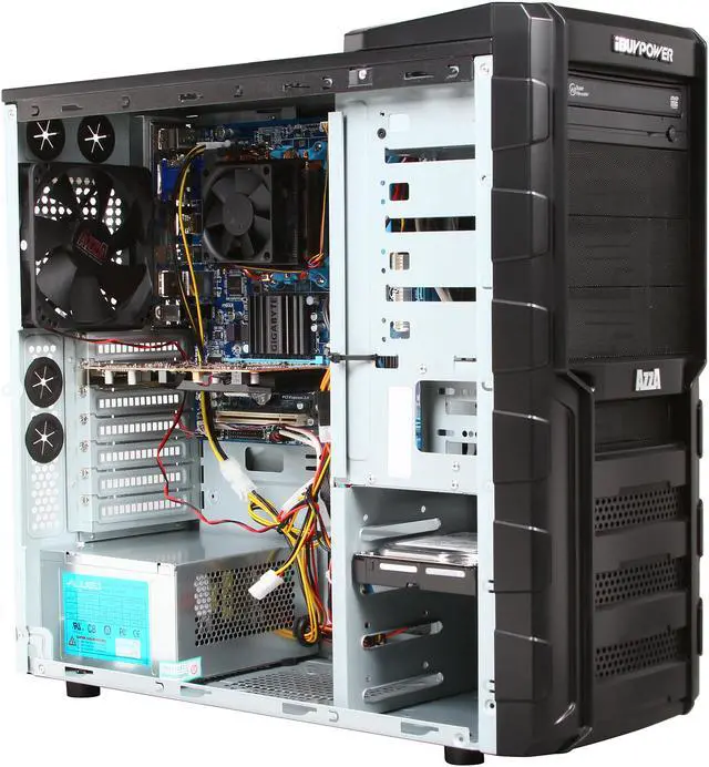 Alt view image 7 of 10 - iBUYPOWER Desktop PC Gamer Power NE615FX AMD FX-Series FX-4300 8GB DDR3 1TB HDD AMD Radeon HD 7750 1GB Windows 8.1