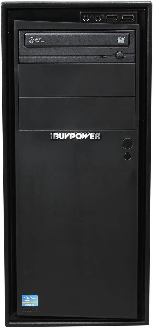 Alt view image 2 of 9 - iBUYPOWER Desktop PC Office Power NE711i Intel Core i3-3220 8GB DDR3 500GB HDD Intel HD Graphics 2500 Windows 8