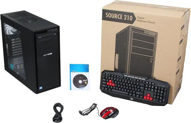 Alt view image 9 of 9 - iBUYPOWER Desktop PC Office Power NE711i Intel Core i3-3220 8GB DDR3 500GB HDD Intel HD Graphics 2500 Windows 8