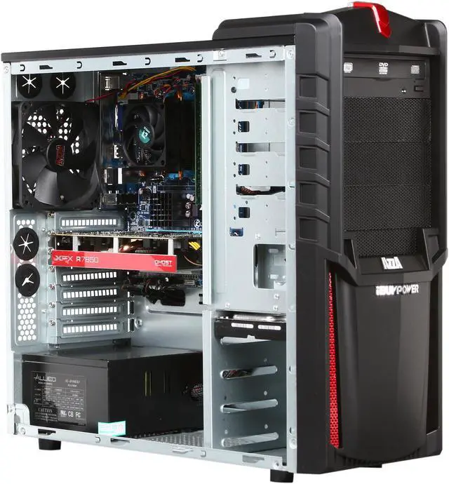 Alt view image 7 of 10 - iBUYPOWER Desktop PC Gamer EXTREME NE785FX AMD FX-Series FX-6100 8GB DDR3 500GB HDD AMD Radeon HD 7850 2GB Windows 7 Home Premium 64-Bit