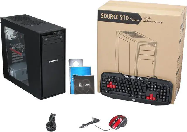 Alt view image 9 of 9 - iBUYPOWER Gamer Power NE769D3 Desktop PC Intel Core i5 3570(3.40GHz) 8GB DDR3 500GB HDD Capacity AMD Radeon HD 7770 1GB Windows 8 64-Bit